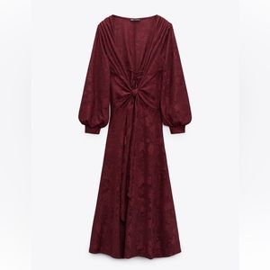 Zara maroon maxi dress